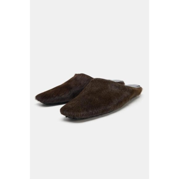 ZARA LIMITED EDITION LEATHER MULE SHOES - Picture 1 of 9